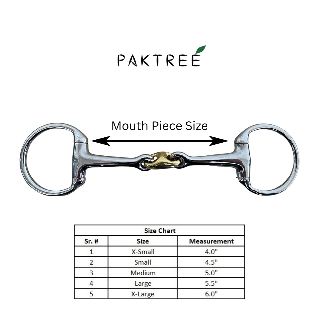 Egg Butt Copper Mouth Piece Stainless Steel English Horse Bit