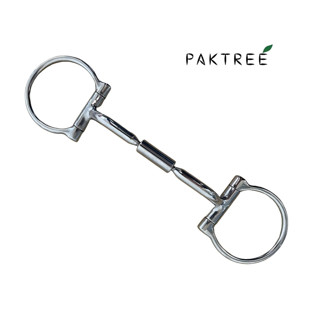 D-Ring Straight Roller Stainless Steel Horse Bit