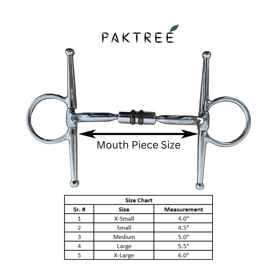 Full Mouth Cheek Small Ring Stainless Steel Horse Bit